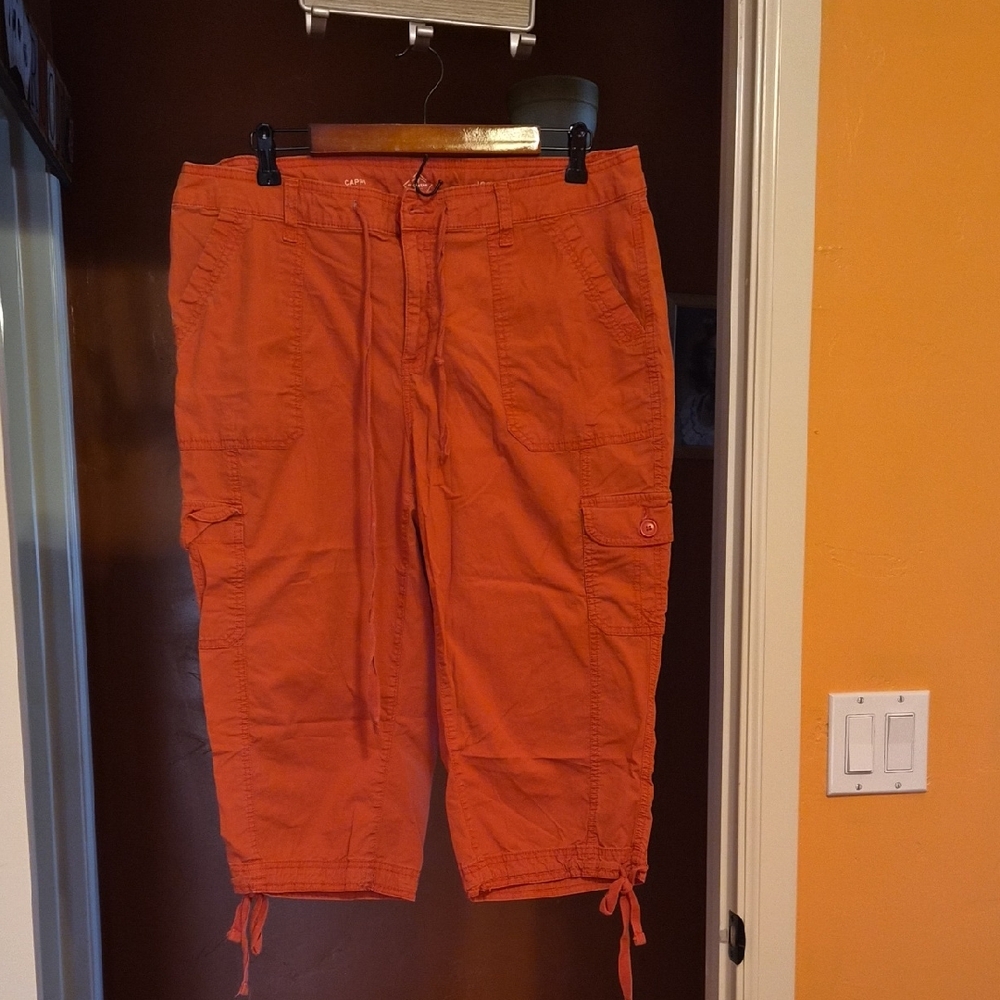 St. John's Bay Vibrant Orange Capris
